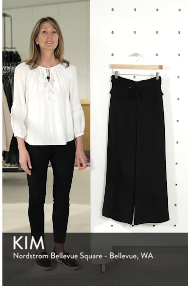 Wide Leg Ankle Pants video