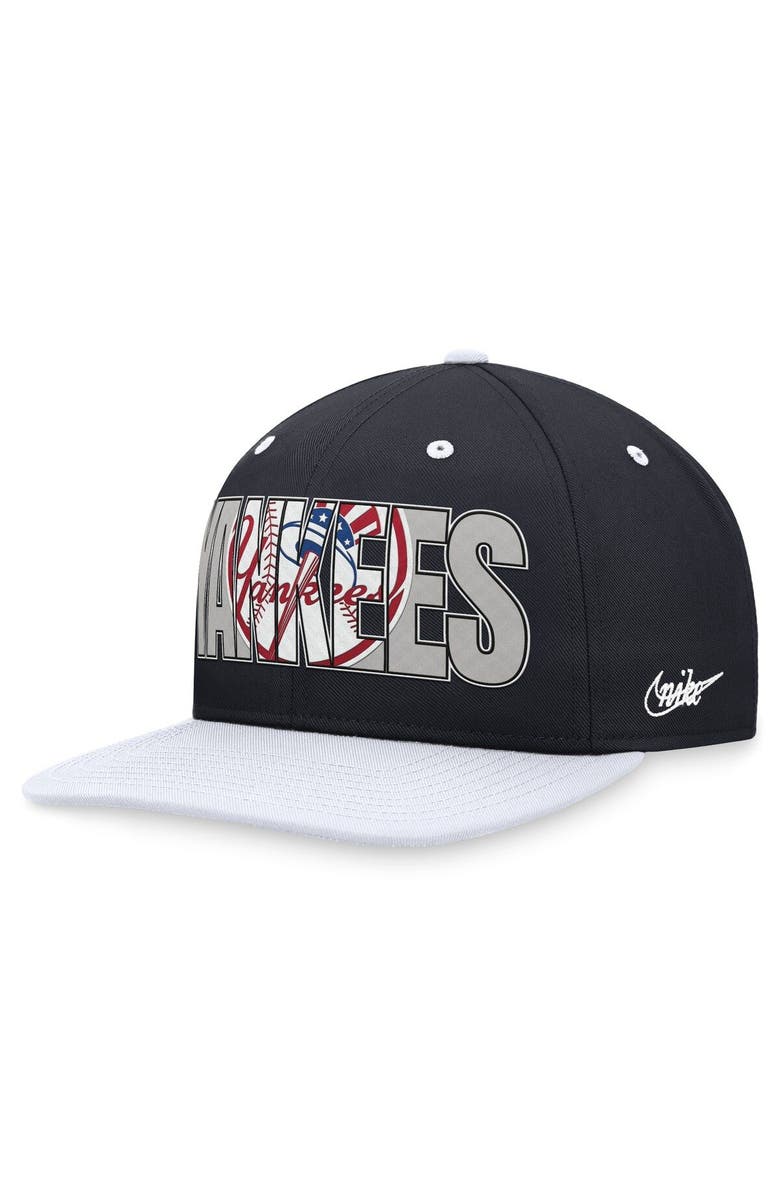Nike Men's Nike Navy New York Yankees Cooperstown Collection Pro Snapback Hat, Alternate, color,