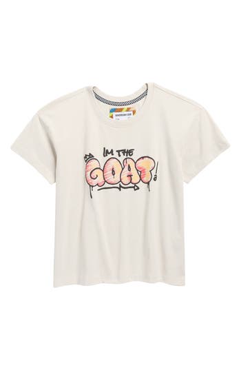 Sovereign Code Kids' I'm The Goat Graphic T-shirt In Brown