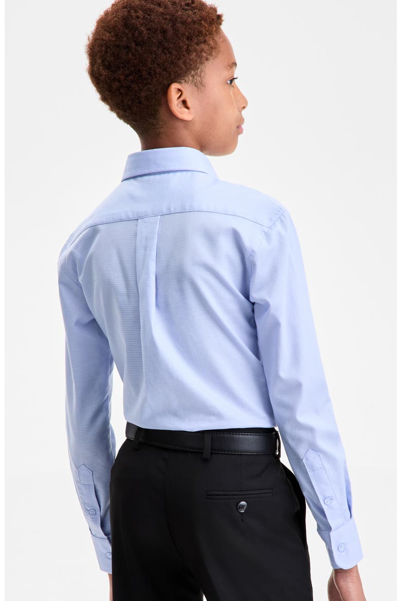 Kids' Tonal Stripe Dress Shirt, Alternate, color, BLUE