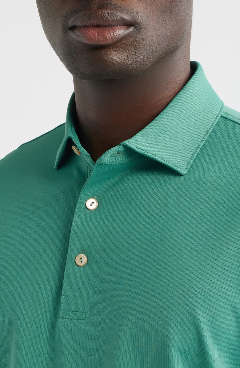 Peter Millar Solid Performance Piqué Polo, Alternate, color, Snow Pea
