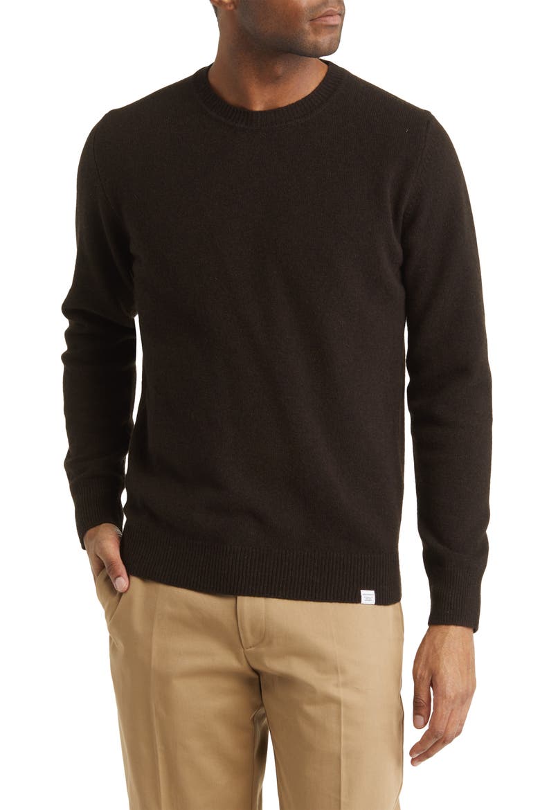 Sigfred Lambswool Sweater, Main, color, TRUFFLE