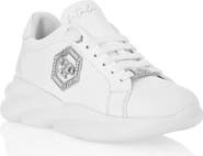 PHILIPP PLEIN Nappa Leather Runner Crystal Fatale Women