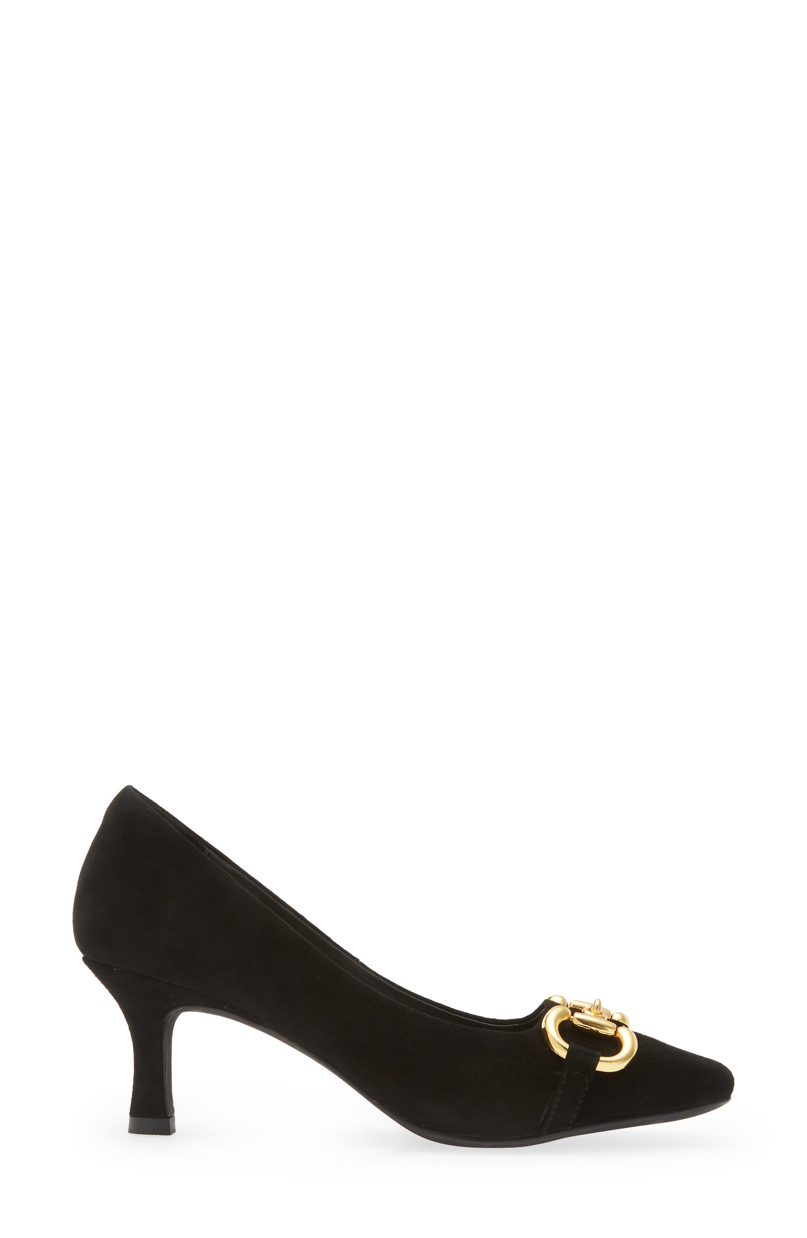 Linnae Pump, Alternate, color, BLACK SUEDE GOLD