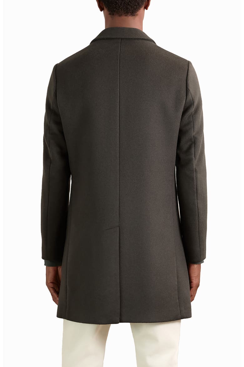 Gable Wool Blend Overcoat, Alternate, color, DARK KHAKI GREE