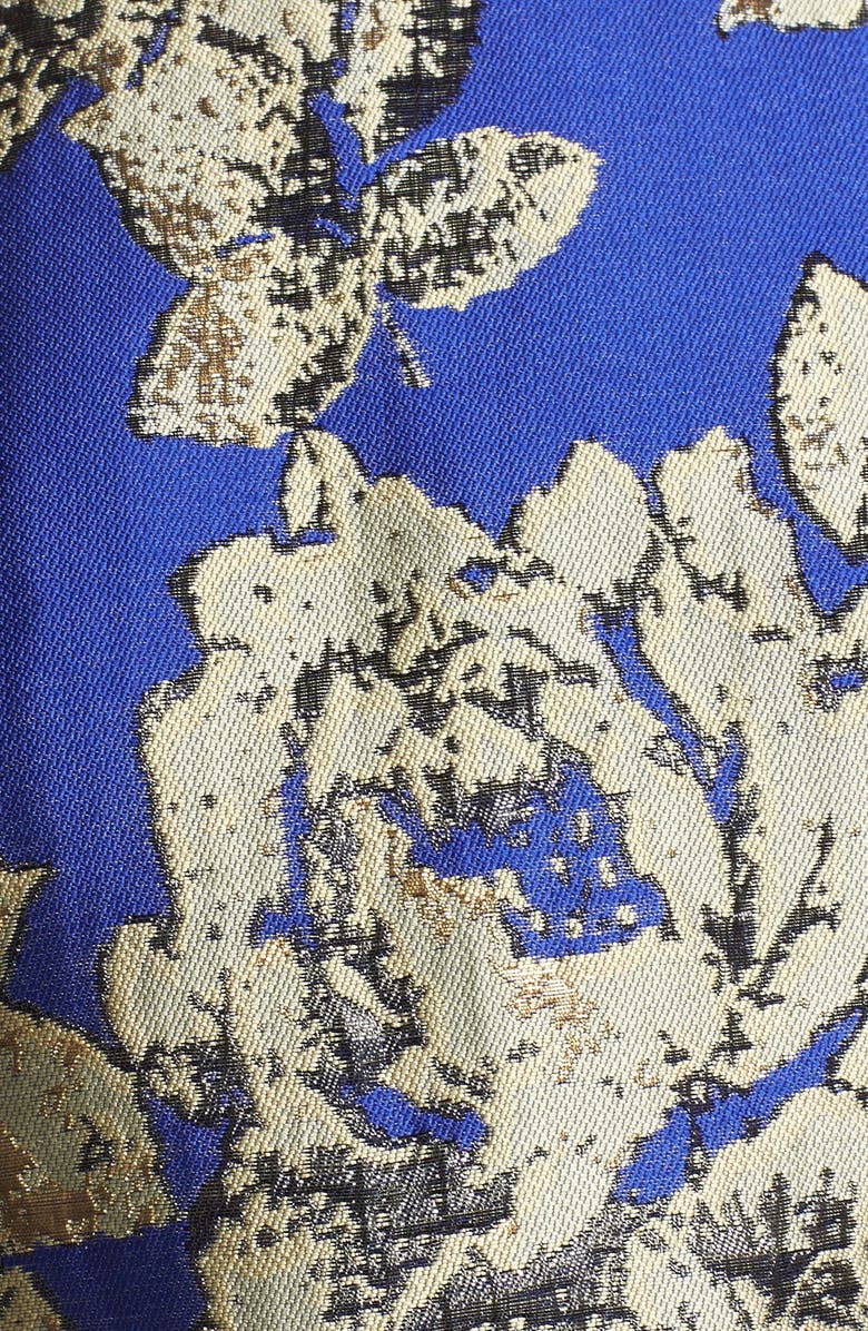 Adrianna Papell Metallic Jacquard Fit & Flare Dress, Alternate, color, 