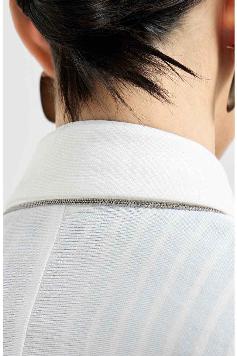 Cotton blazer, Alternate, color, White