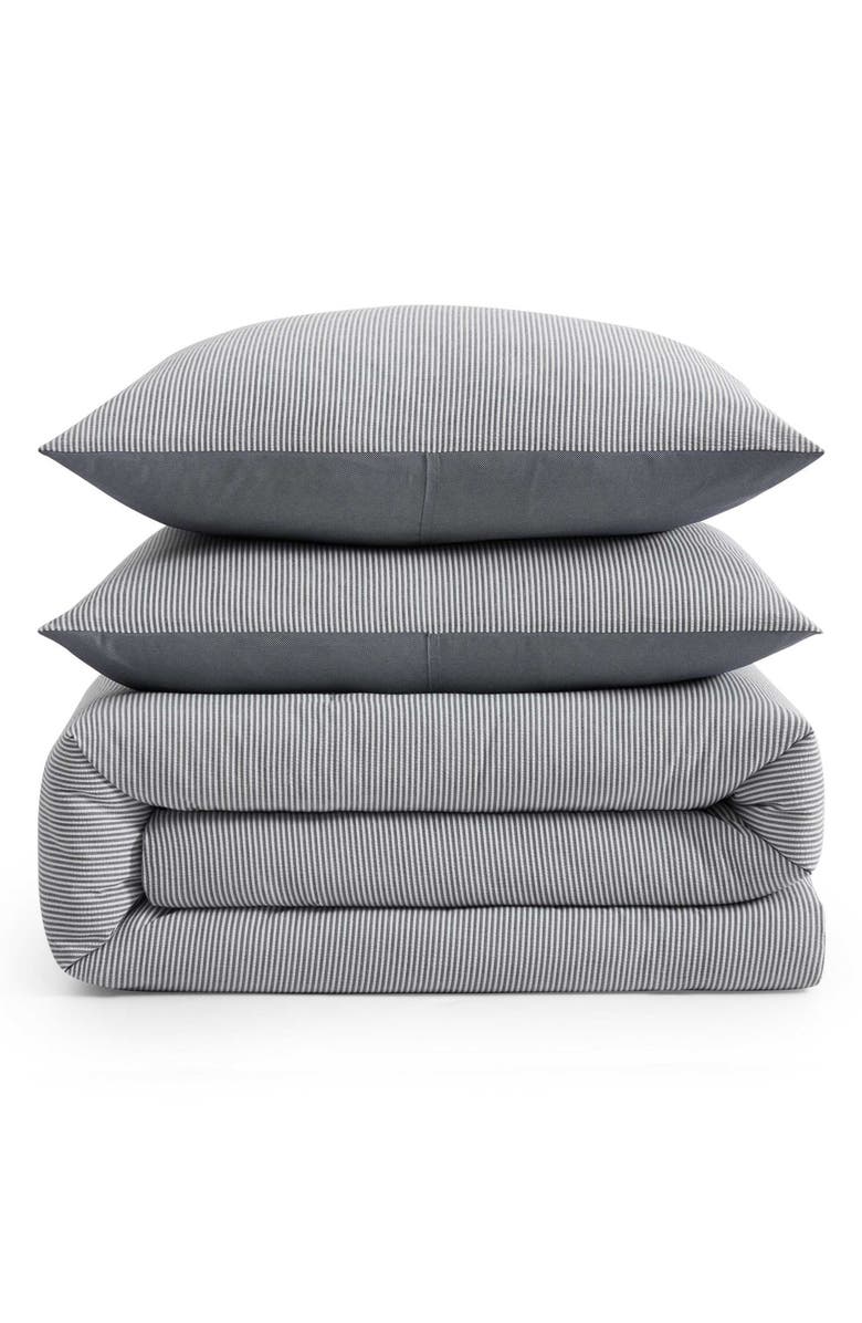 Tommy Hilfiger Sandbar Stripe Comforter & Shams Set, Main, color, Deep Blue