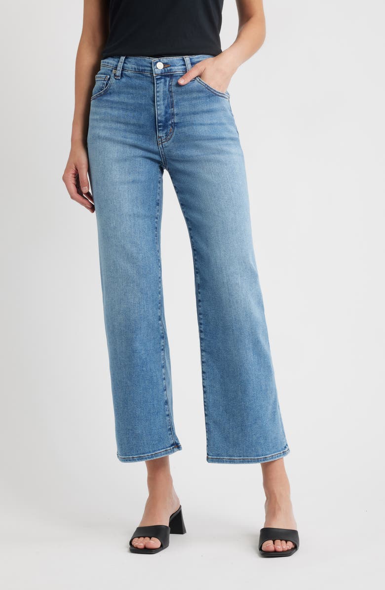FRAME The Mellow Ankle Straight Leg Jeans, Main, color, Flip