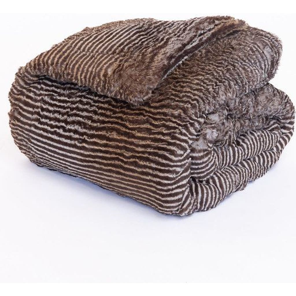 Sea To Me Blankets Tahoe Tranquility Faux Fur Throw Blanket In Multi