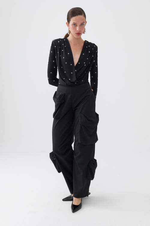 NOCTURNE NOCTURNE PANTS WITH CARGO POCKETS 