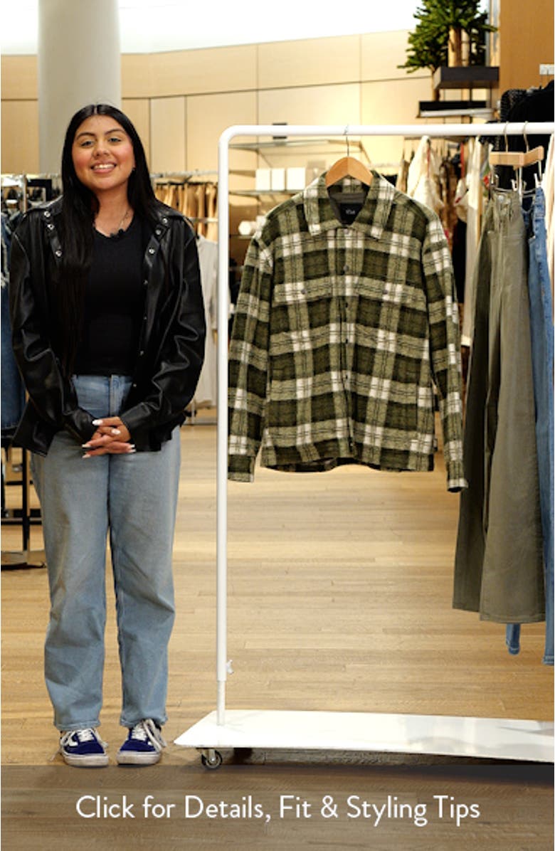 Saxon Relaxed Fit Plaid Snap-Up Shirt, sales video thumbnail