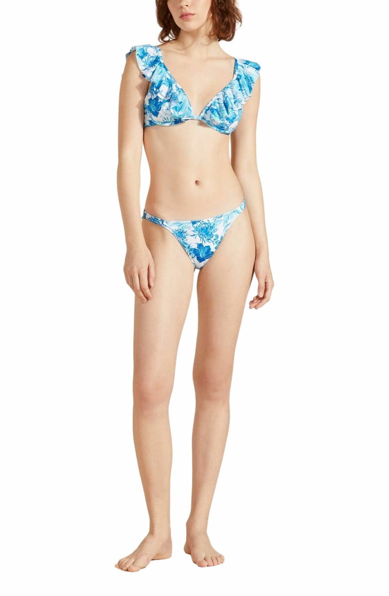 Vilebrequin Women's Tahiti Flowers Tanga Bikini Bottom, Main, color, 