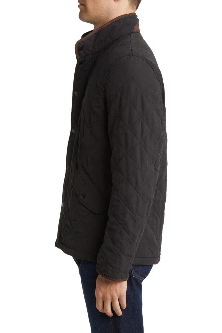 Bowden Quilted Nylon Jacket, Alternate, color, BLACK