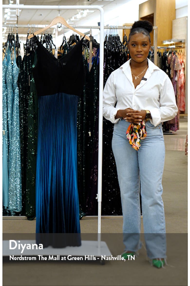 Ombré Pleated Gown video