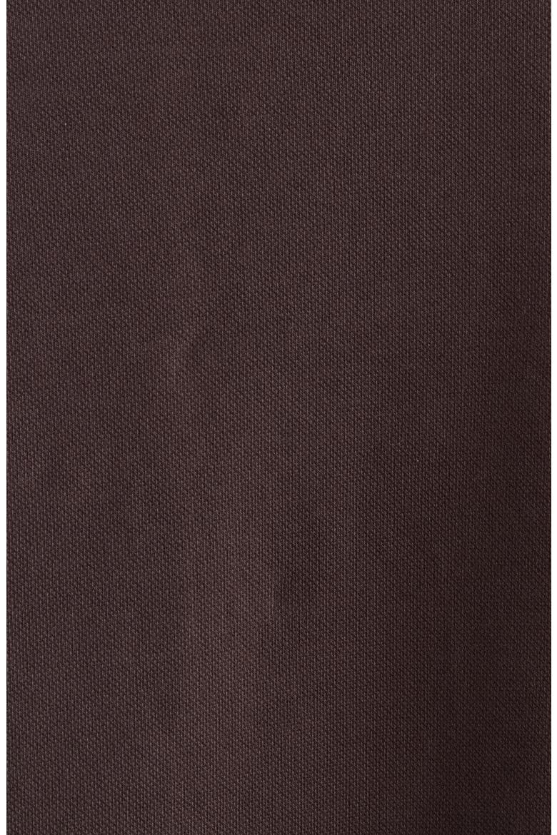 Eteddy Bubble Hem Polo, Alternate, color, DARK BROWN