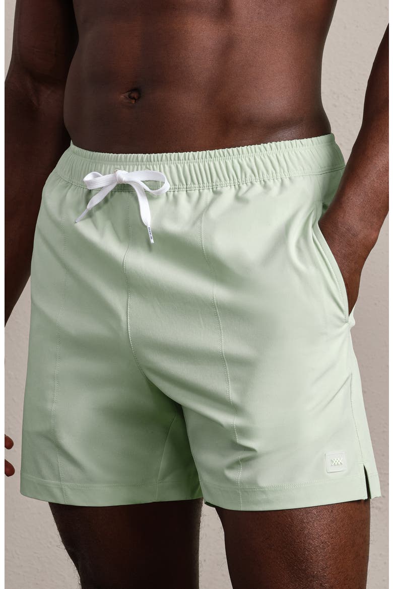 5.5-Inch Water Repellent Swim Trunks, Alternate, color, COOL MINT