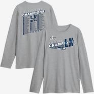FANATICS Men's Fanatics  Steel Seattle Seahawks Super Bowl LX Champions Best Teammates Roster Long Sleeve T-Shirt
