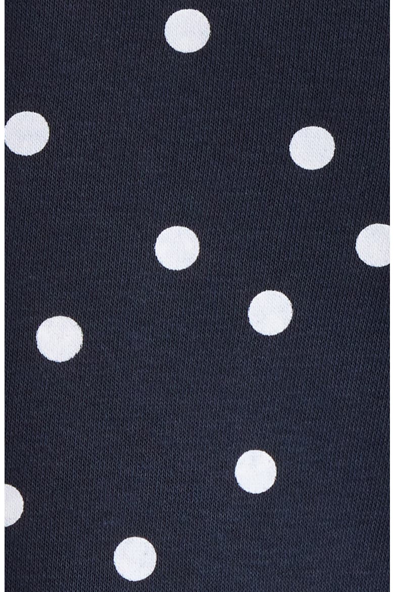 Polka Dot Cotton Blend Baggy Sweatpants, Alternate, color, POLKA DOT