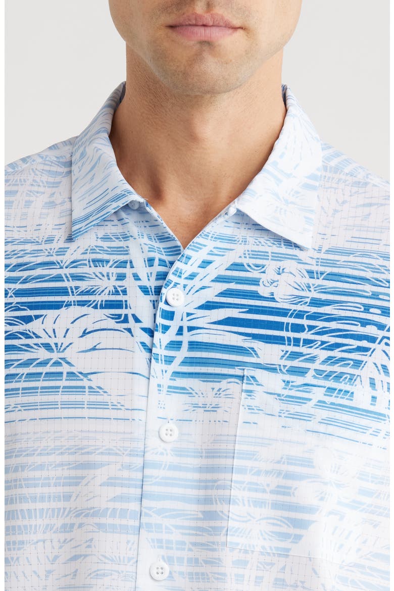 Bahama Coast Sardinia Seas IslandZone® Short Sleeve Button-Up Shirt, Alternate, color, VICTORIA BLUE