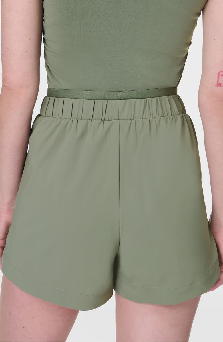 Sweaty Betty Explorer Elevated Shorts, Alternate, color, Willow Green