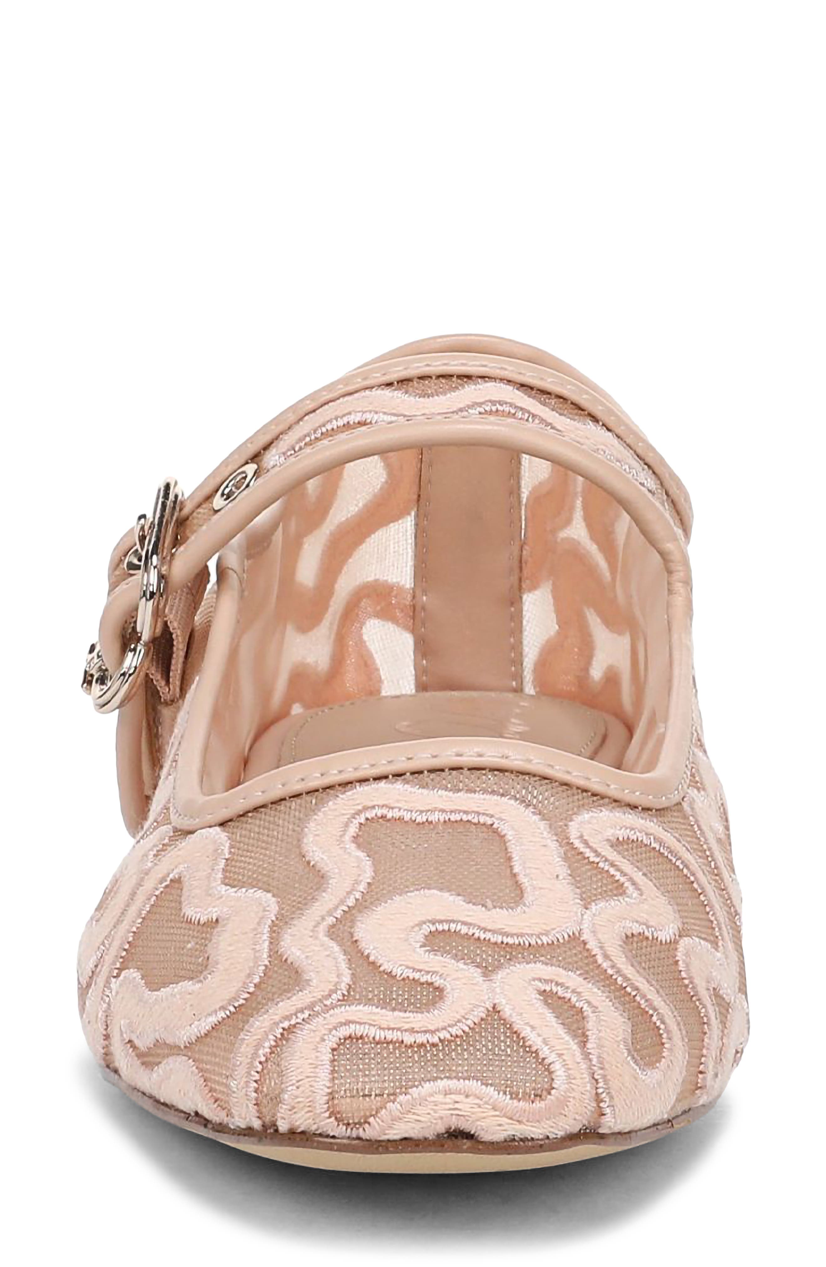 Michaela Mesh Flat, Alternate, color, VINTAGE PINK
