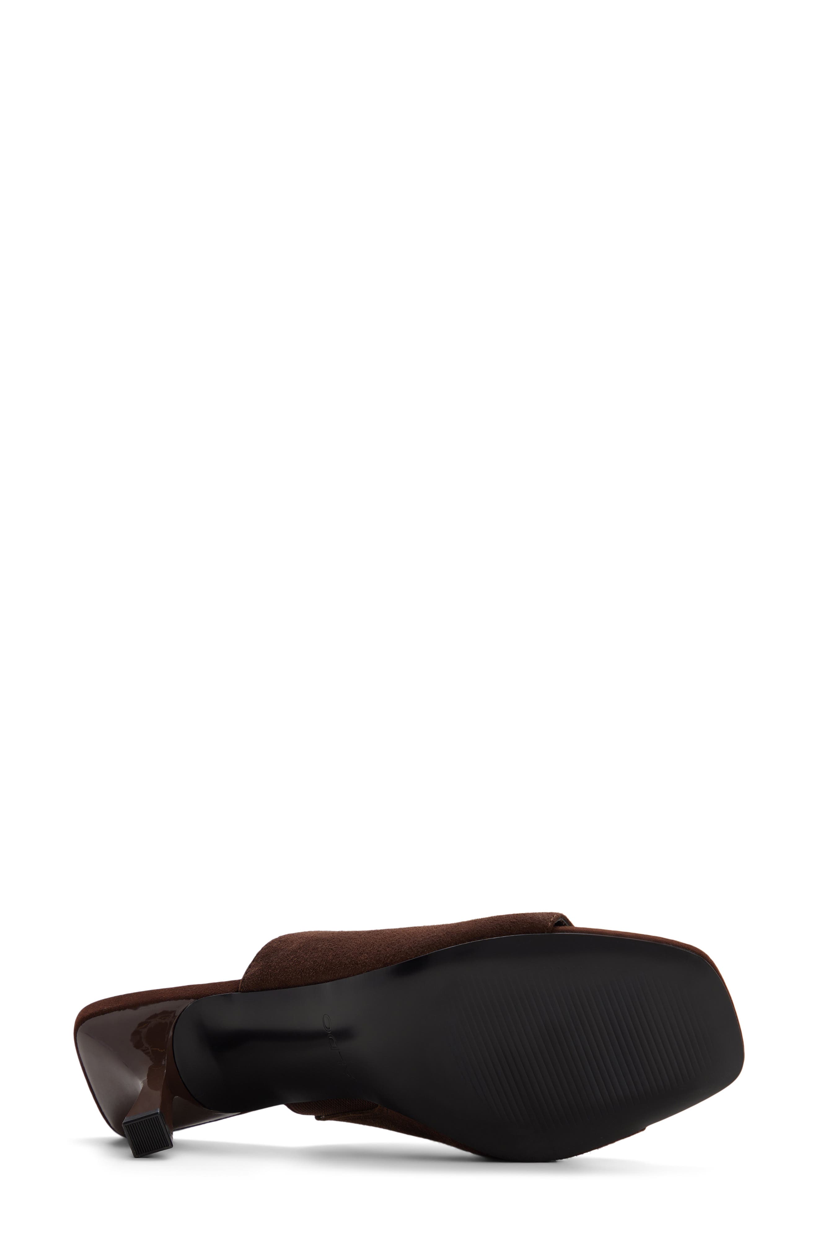 Sidema Kitten Heel Slide Sandal, Alternate, color, DARK BROWN