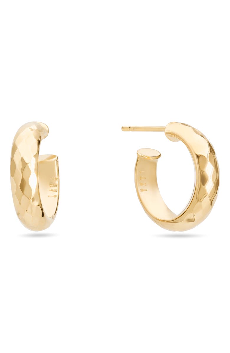 LANA Mini Disco 14K Gold Hoop Earrings, Main, color,