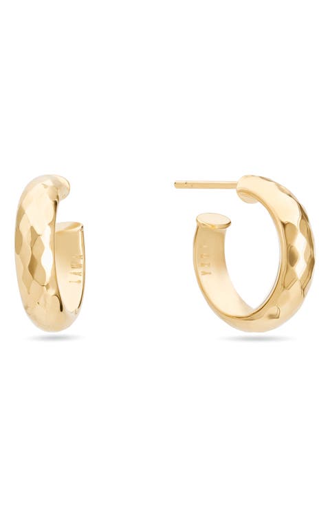 Mini Disco 14K Gold Hoop Earrings (Online Trunk Show)
