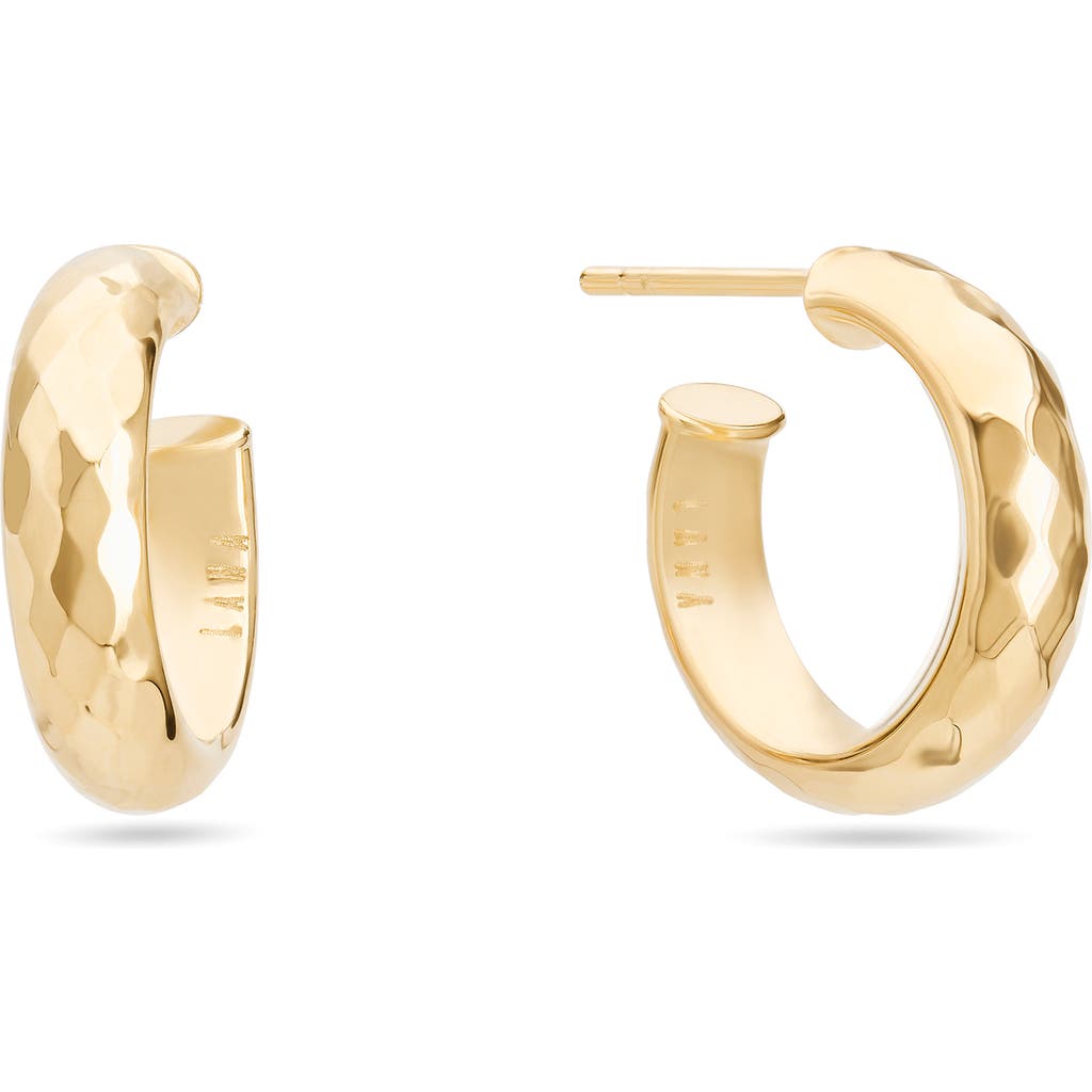 Lana Mini Disco 14k Gold Hoop Earrings In Gold