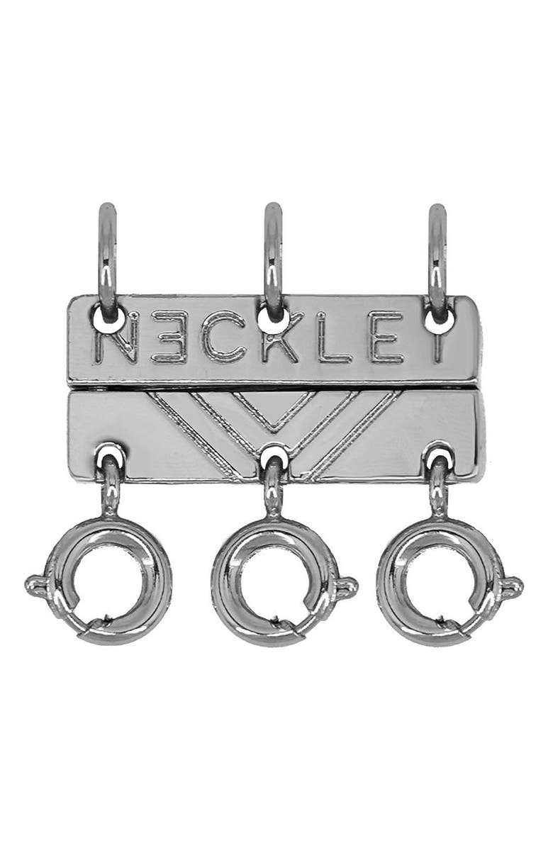 Necklet Triple Layering Clasp, Main, color,