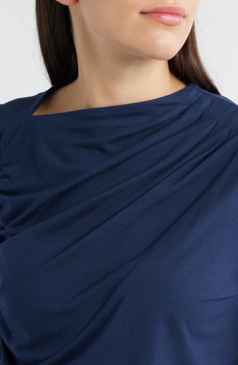 CITY BLUES Asymmetric Boat Neck Top, Alternate, color, Midnight