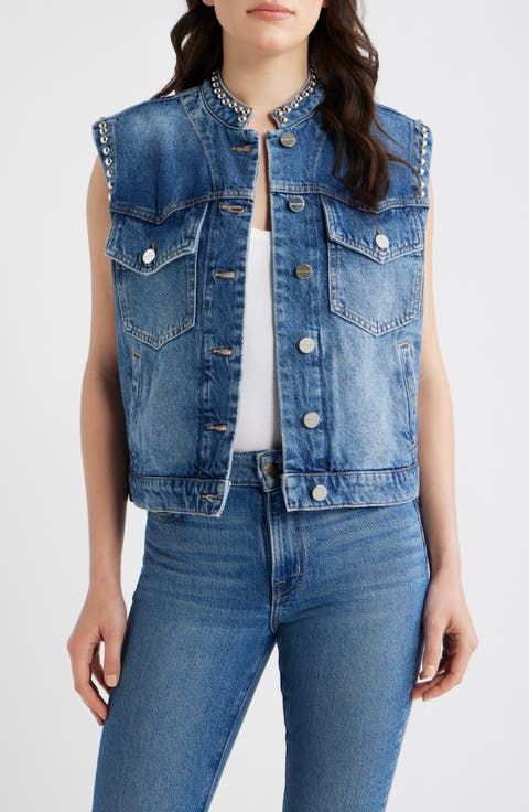 Mav Studded Denim Vest
