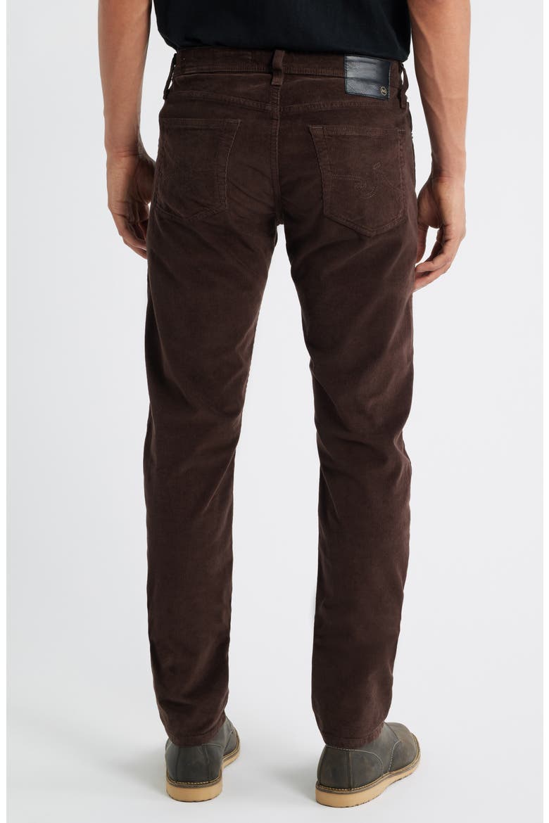 Tellis Slim Fit Corduroy Pants, Alternate, color, RAW UMBER