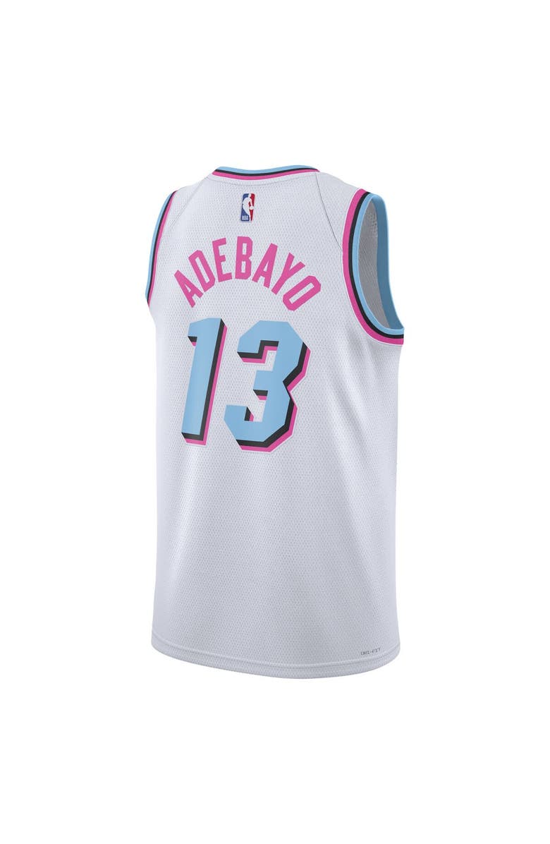 Nike Unisex Nike Bam Adebayo White Miami Heat 2024/25 Swingman Player Jersey - City Edition, Alternate, color, 