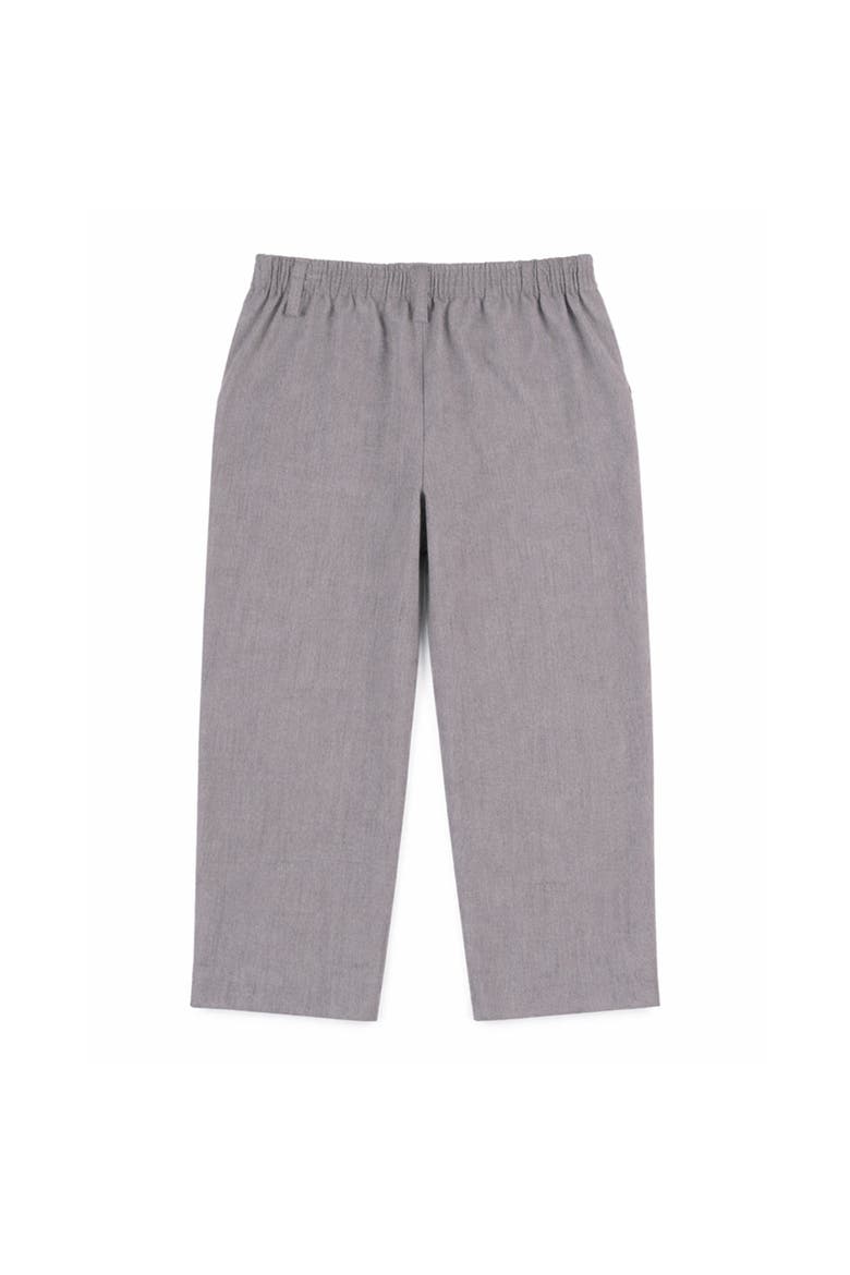 Khaki Twill Fake Fly Pants, Alternate, color, Grey Twill