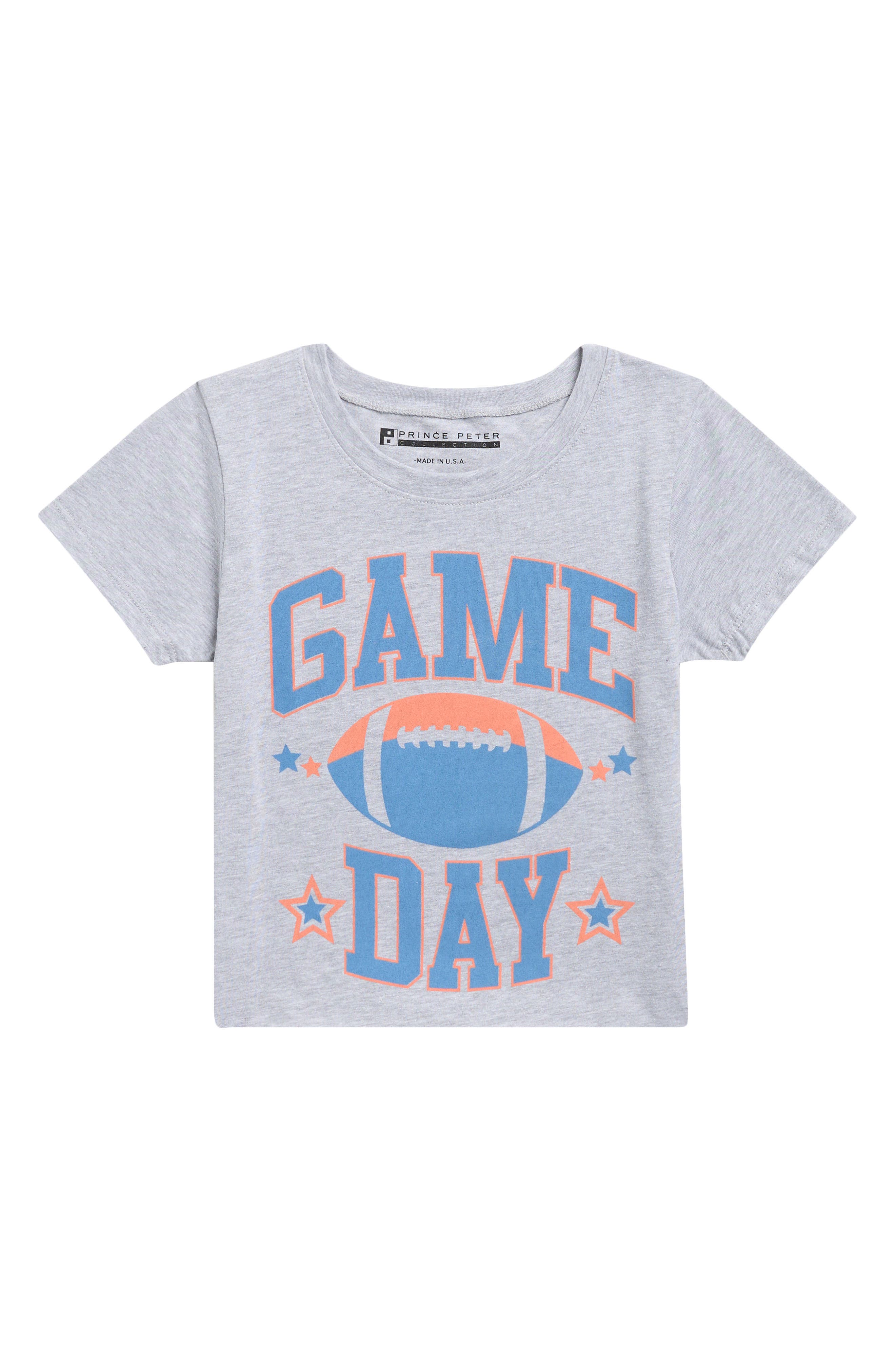 Kids' Game Day Football Cotton Oversize Graphic T-Shirt
