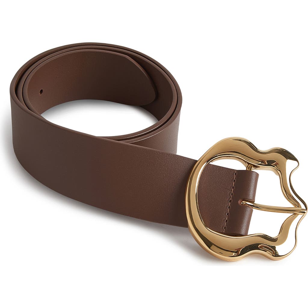 Cynthia Rowley Signature Buckle Belt In Brown