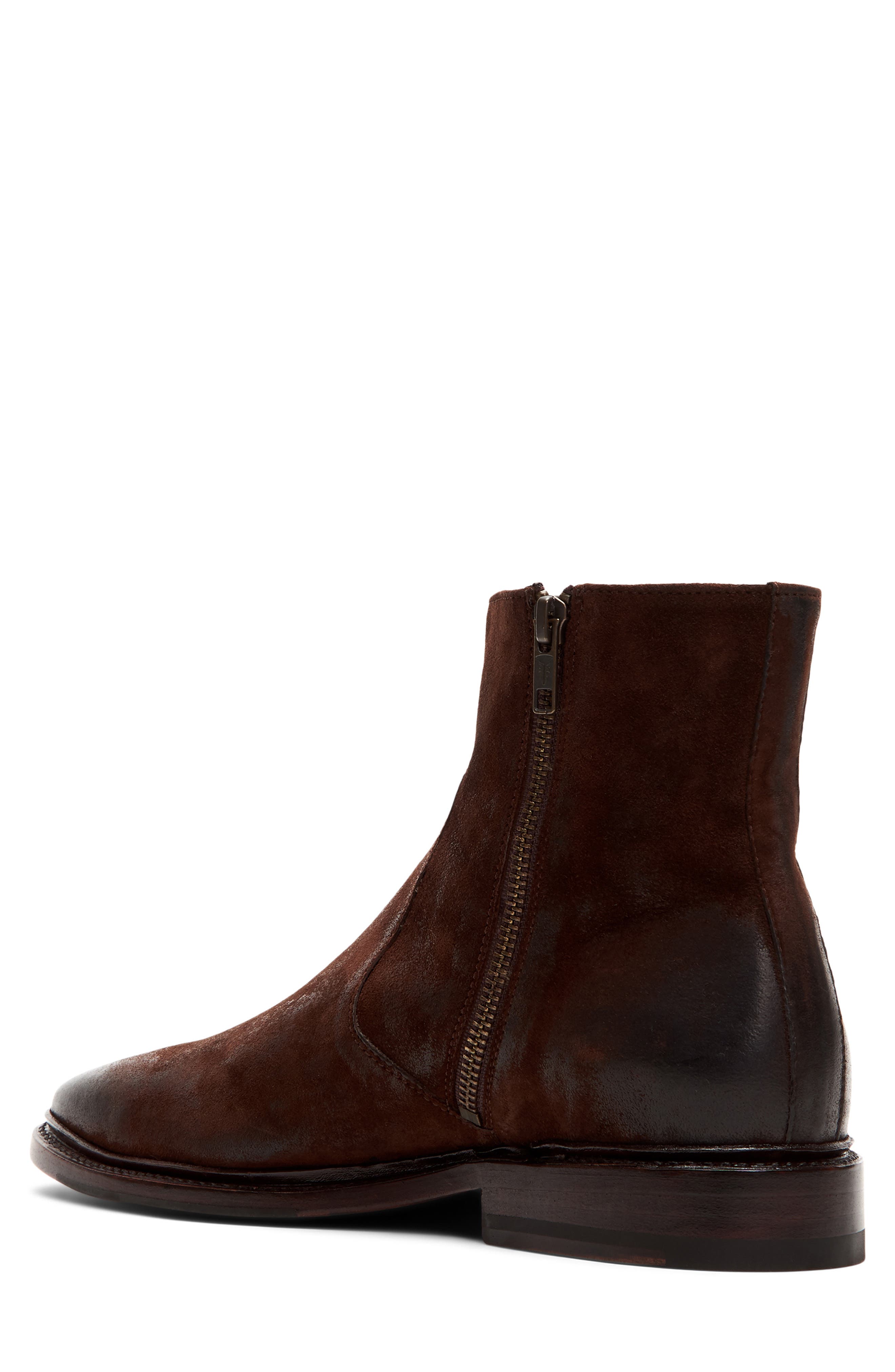 Paul Zip Boot, Alternate, color, DARK CHOCOLATE LEATHER