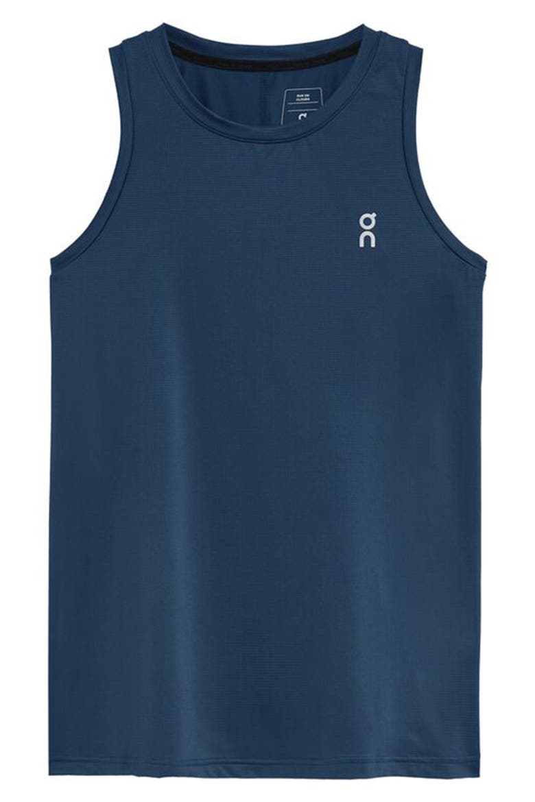 Core Running Tank, Alternate, color, DENIM