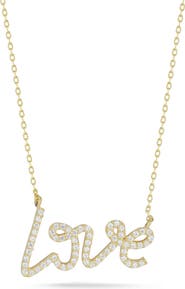 GLAZE JEWELRY Love Sterling Silver Pendant Necklace