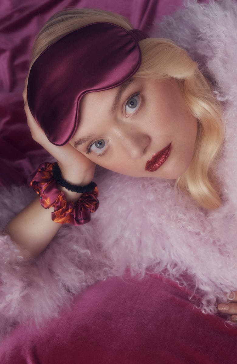 slip Violet Moon Sleepover Mask & Scrunchies Set USD $74 Value, Alternate, color, Violet Moon