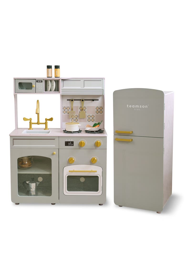 Little Chef Normandie Play Kitchen & Accessories, Main, color, GREEN