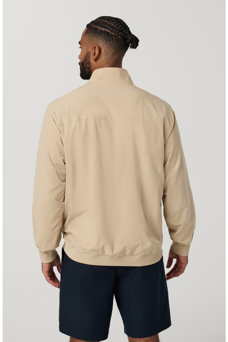 Venture Quarter Zip Performance Jacket, Alternate, color, KHAKI LINEN TEXTURE