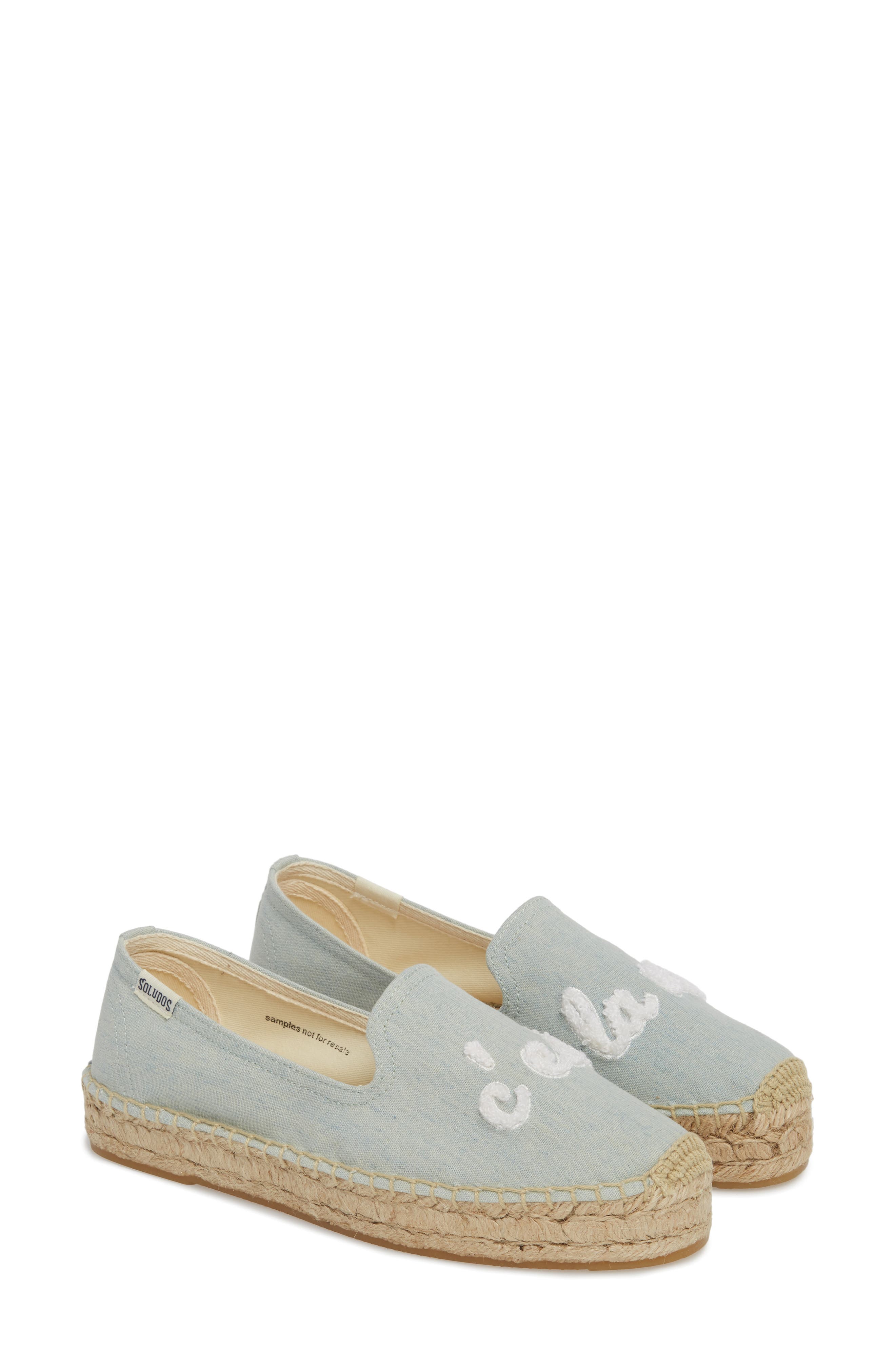 Soludos C'est la Vie Smoking Slipper Espadrille, Alternate, color, 