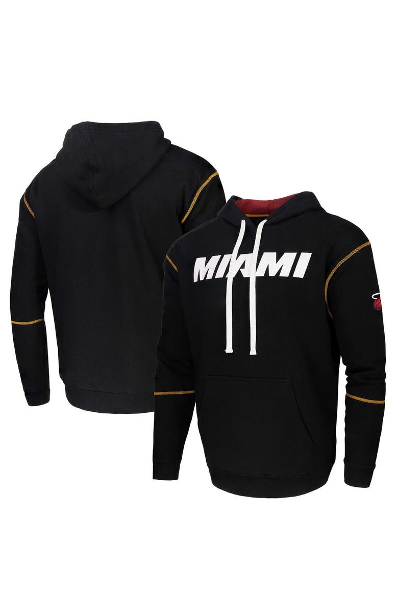 Stadium Essentials Unisex Black Stadium Essentials Miami Heat Monument Pullover Hoodie, Main, color, Black