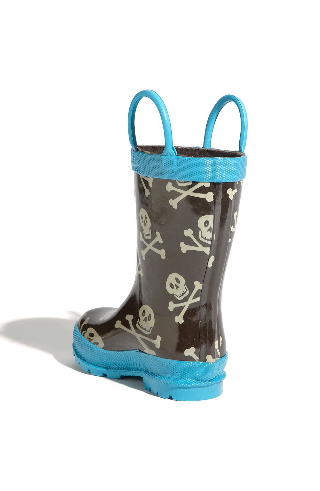 Hatley Skull Print Rain Boot, Alternate, color, 