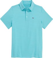 vineyard vines Kids' Bradley Stripe Stretch Polo