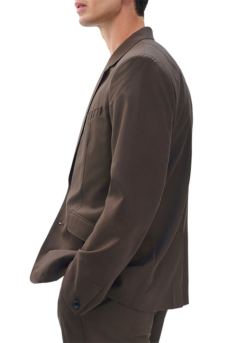 Butler Wool Blend Ripstop Suit Jacket, Alternate, color, STONEWALL