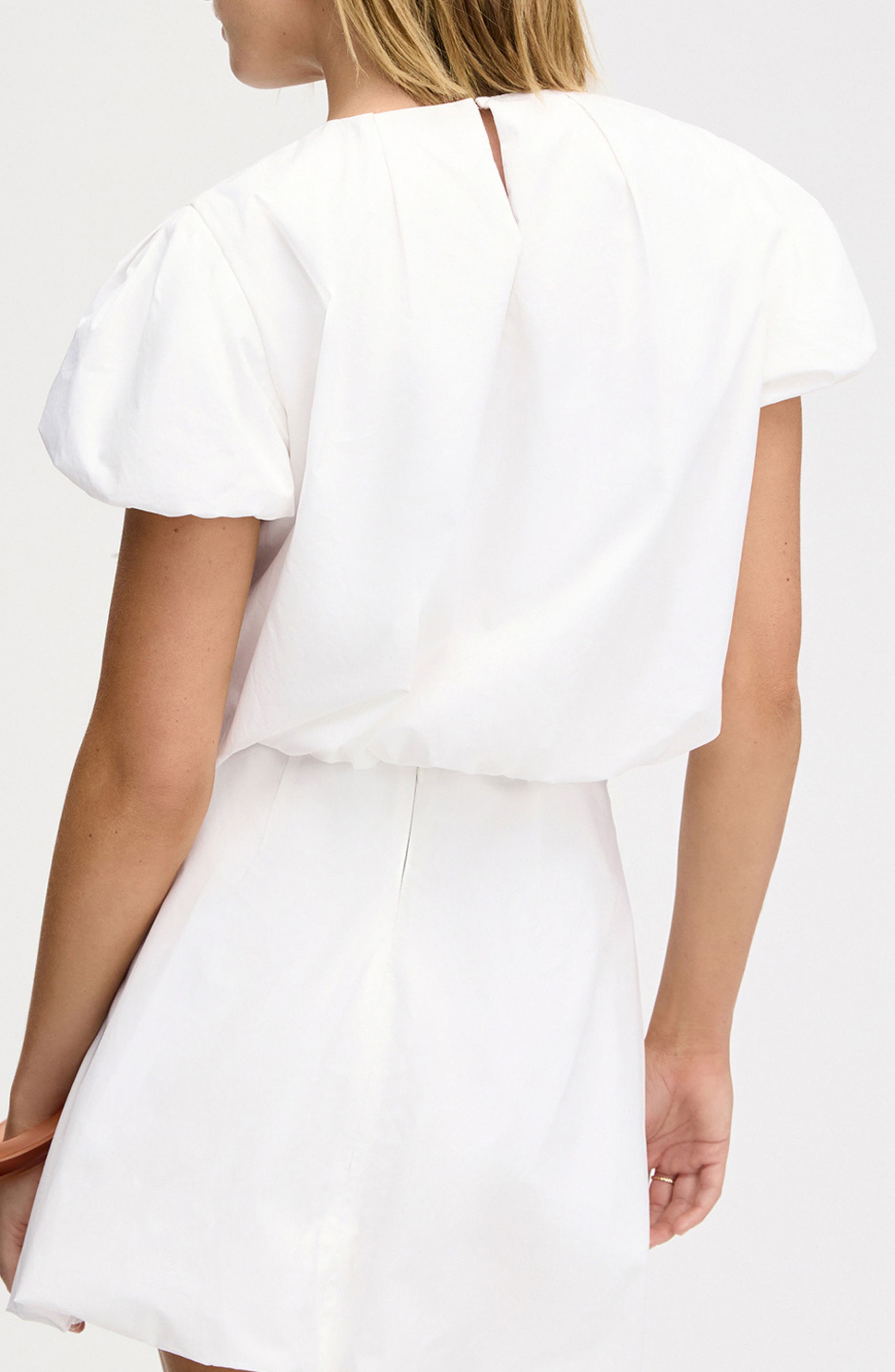 Paillette Bubble Cotton Poplin Crop Top - image 4